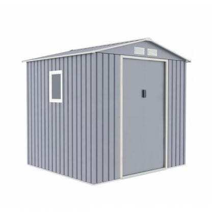 Caseta Metalica Menorca Gris High Door 2,13 X 2,05 X 1,91M con MONTAJE y ENTRGA INCLUIDO